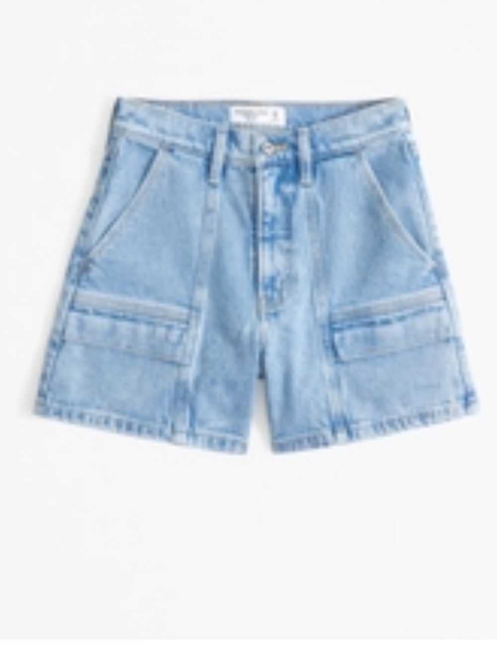 Abercrombie High Rise Dad Shorts NWOT Light Wash Size 26